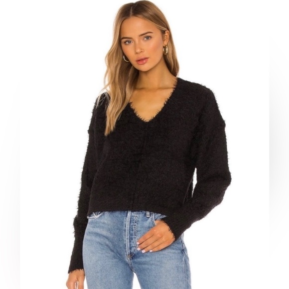 Free People Sweaters - Free People Princess V-Neck Pullover Sweater. Black size S